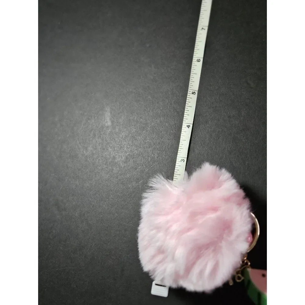 Pink puff and watermelon slice key fob